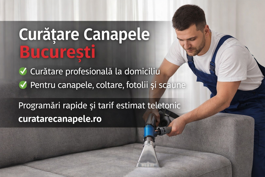 Curatare canapele la domiciliu in Bucuresti