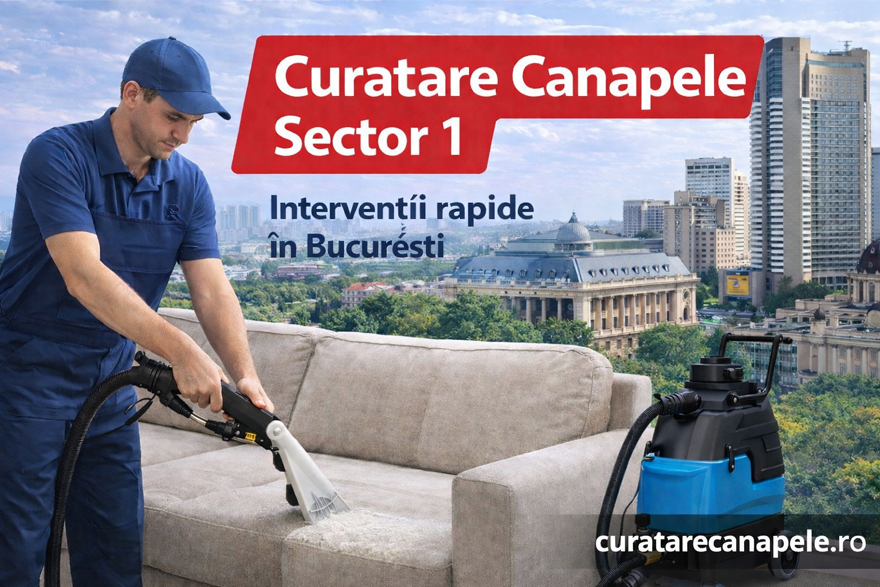 Curatare canapele Sector 1 Bucuresti la domiciliu
