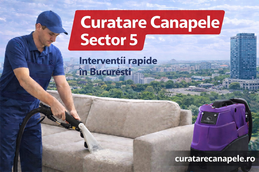 Curatare canapele Sector 5 Bucuresti la domiciliu