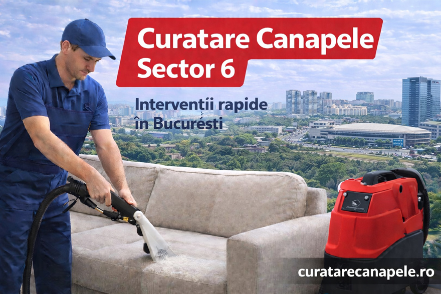 Curatare canapele Sector 6 Bucuresti la domiciliu