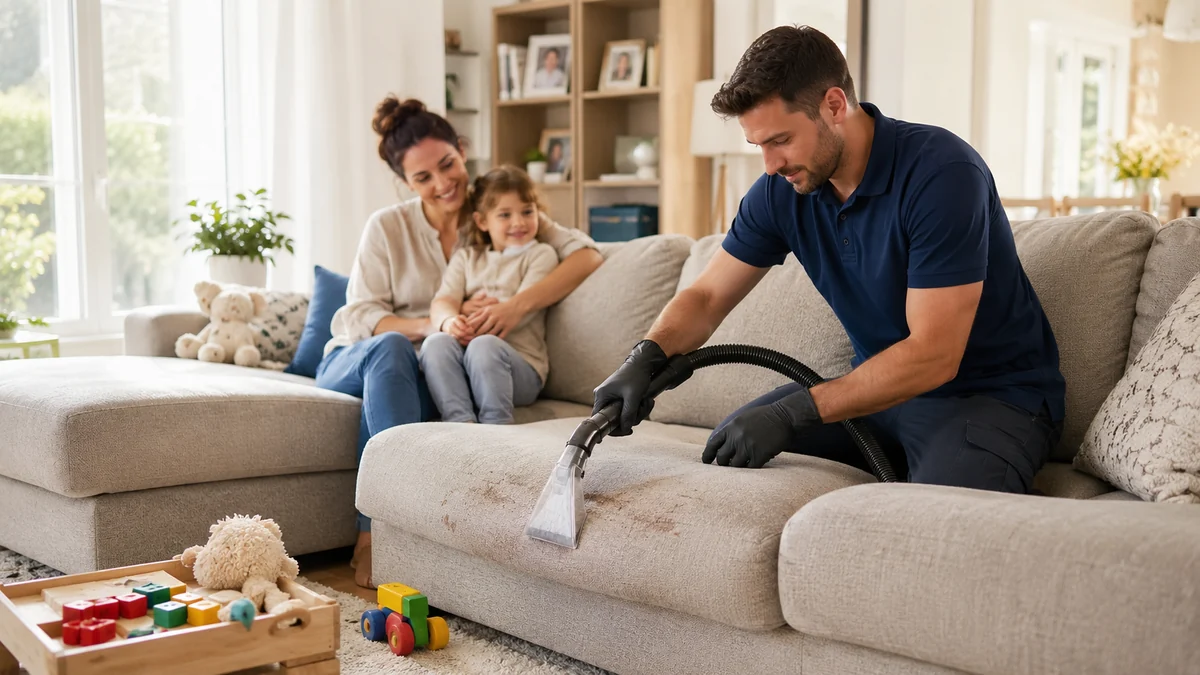 curatare canapea pentru familii cu copii mici