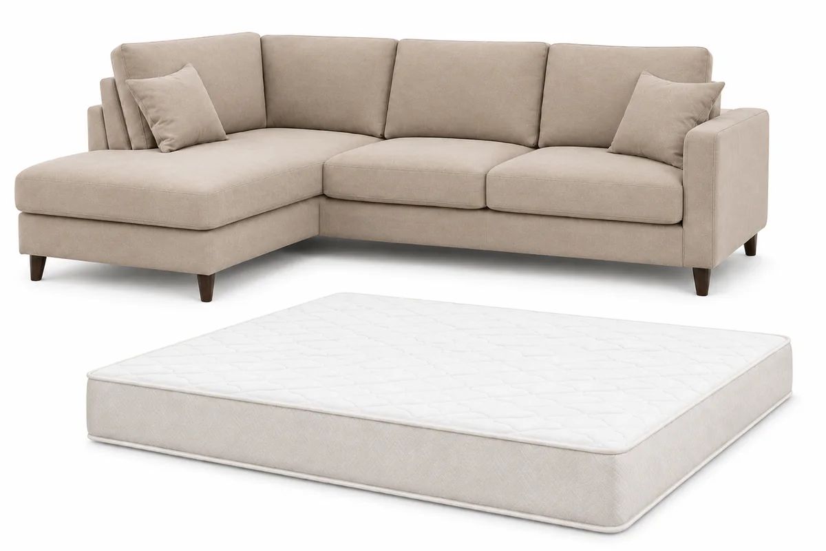 canapea standard de 3 locuri si saltea standard - pachet curatare