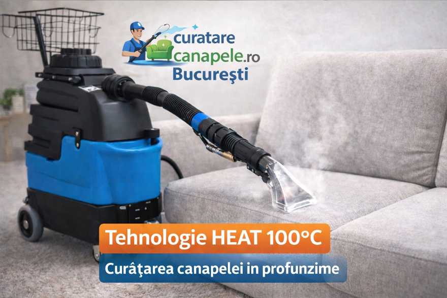 curatare canapele cu tehnologie heat 100 grade bucuresti