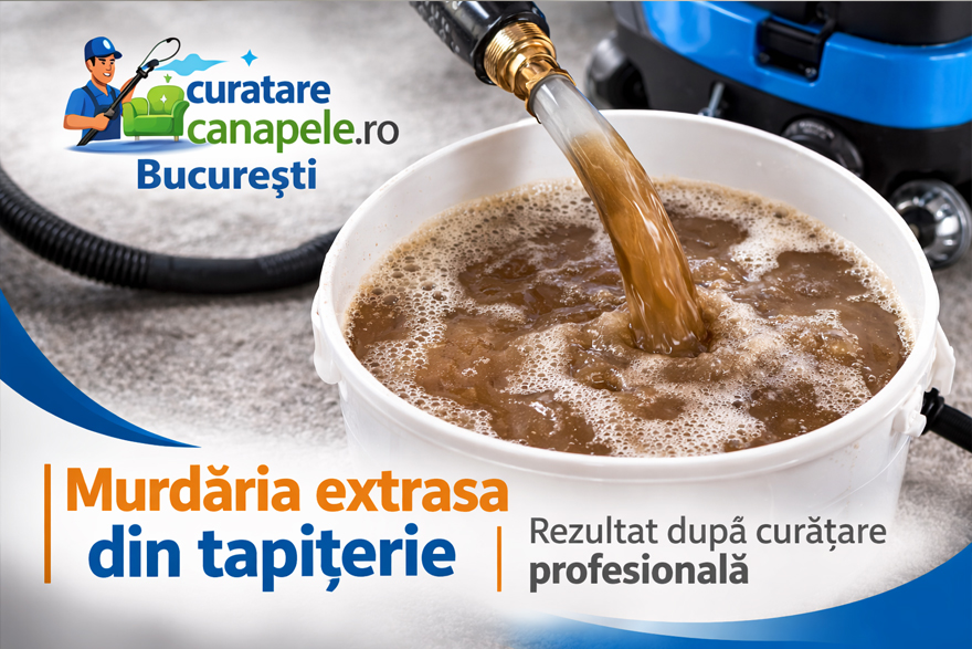 murdaria extrasa din canapea dupa curatare profesionala